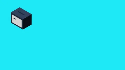 Safe Case, Crypto Stock, Bitcoin, Server Mining and Magnet, Animation Icon P Stock Footage 307474702