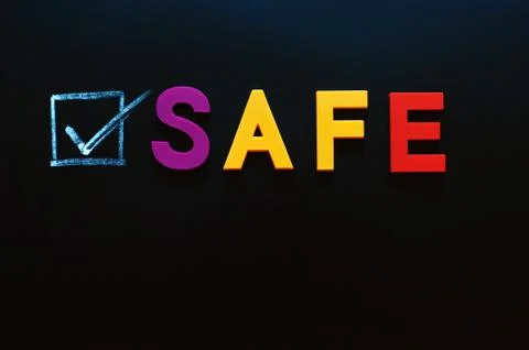 Safe with a check box Stock Photos