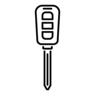 Safe chip control icon outline vector. Transport control Ilustración de archivo