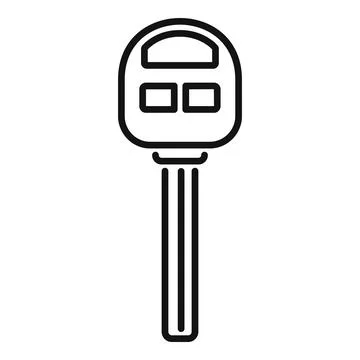Safe chip control icon outline vector. Security vehicle Stock Illustration