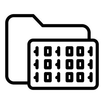 Safe cipher icon, outline style Stock-Illustration
