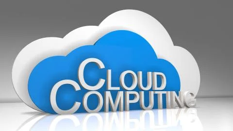 Safe cloud computing internet of things IoT online storage technology Stockillustratie