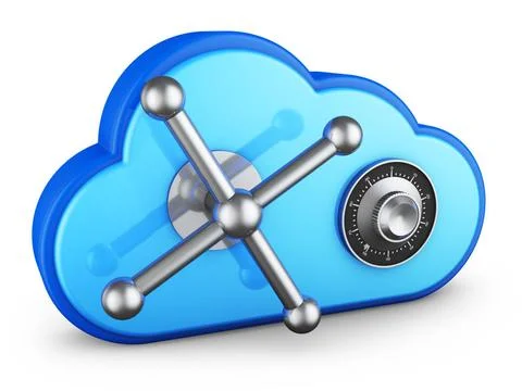 The safe cloud Safe in the form of a cloud. 3d rendering. Copyright: xZoon... Stock Photos