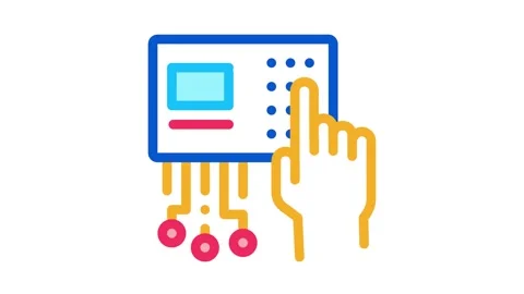 Safe code set Icon Animation Stock Footage 145280583