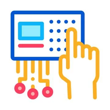 Safe code set icon vector outline illustration Illustrazione stock