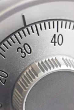 Safe combination dial Stock Photos
