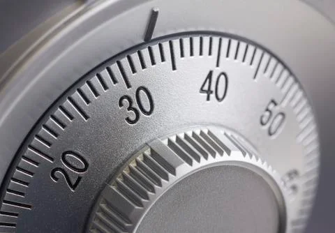 Safe combination dial Stock Photos