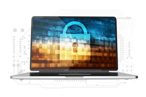 Safe Computer Access Stock Illustration