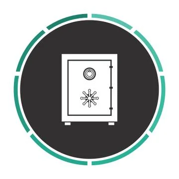 Safe computer symbol 스톡 일러스트