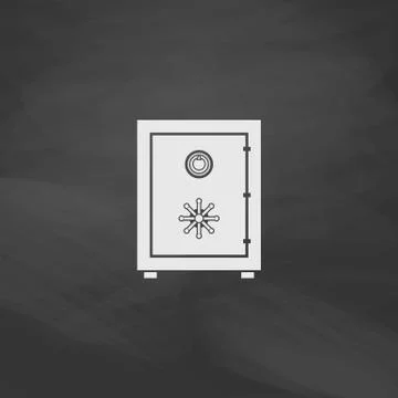 Safe computer symbol Stock Illustration