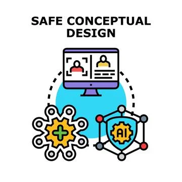 Safe conceptual design for creative development process Illustrazione stock