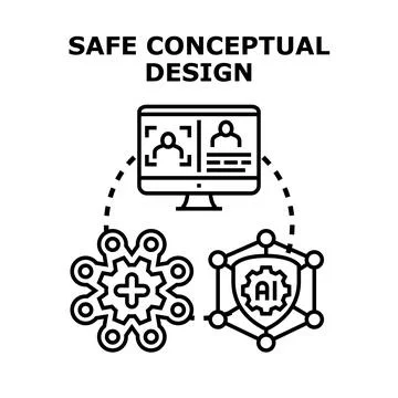Safe conceptual design for creative development process Stock Illustration