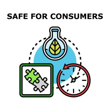 Safe for consumers product development process Stock Illustration