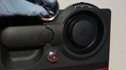 Safe Crack to Opened Hard Drive Stock Footage 10749561