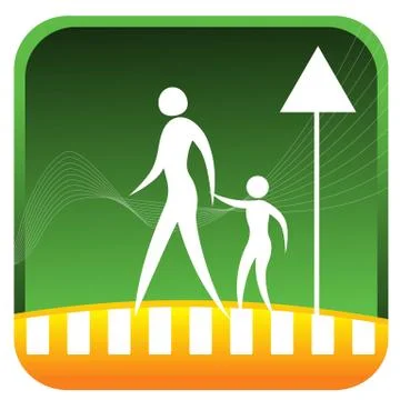 Safe crossing Stock Illustration
