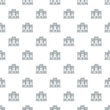 Safe the data pattern seamless Illustrazione stock