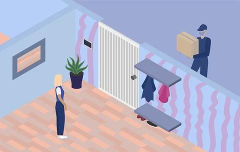 Safe delivery concept vector illustration eps. 10 Stock Illustration