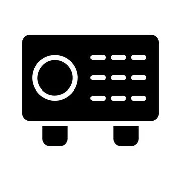 Safe deposit box icon. Concept of security, protection, and finance. Stock Illustration