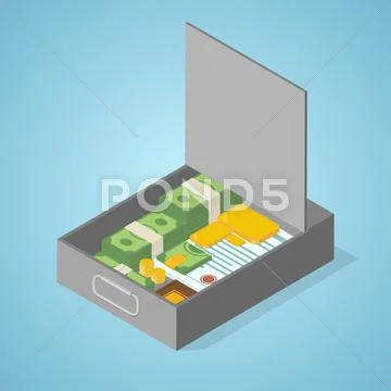 Safe deposit box Stock Illustration