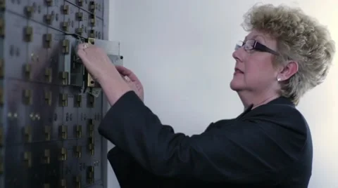 Safe Deposit MCU Stock Footage 22793663