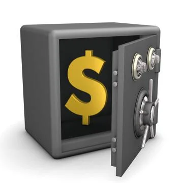 Safe dollar Illustrazione stock