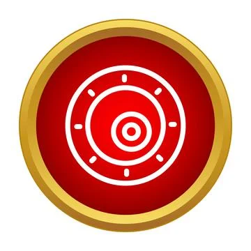 Safe door dial lock icon design Stock Illustration