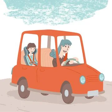 Safe driving Illustrazione stock