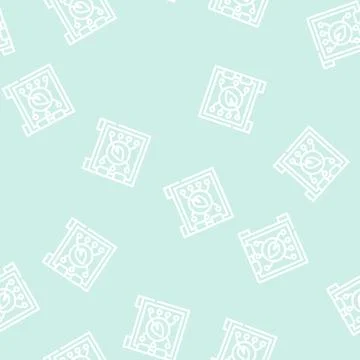 Safe electronic for protect chia cryptocurrency line vector seamless pattern イラスト素材