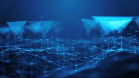 Safe encrypted digital data networks for secure global information technology Stock Footage 158781485