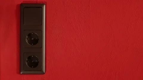 Safe energy with a light switch Video stock 142440620