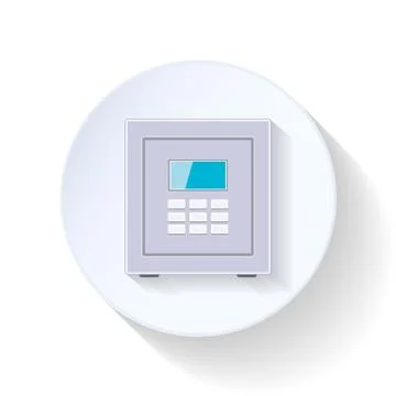 Safe flat icons Stock Illustration