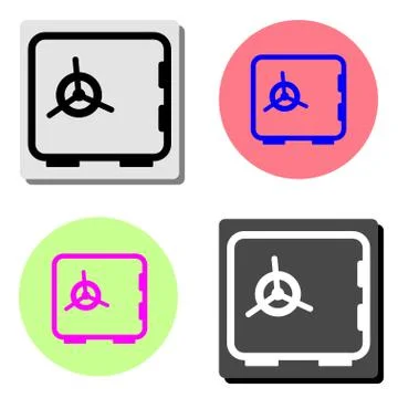Safe. flat vector icon Stock Illustration