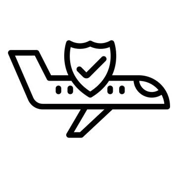Safe flight Vector Icon Design Illustration Illustrazione stock