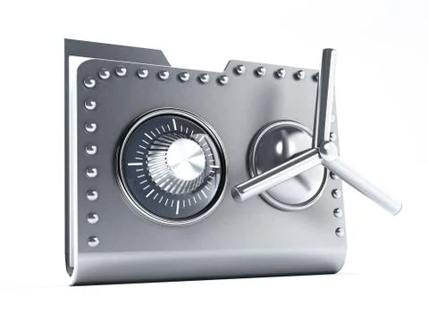 Safe folder Stock Illustration