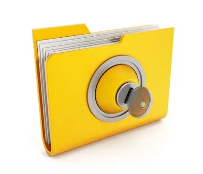Safe folder Stock Illustration