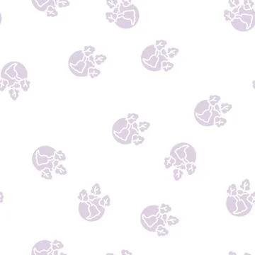 Safe forest and ecosystem glyph seamless pattern Illustrazione stock