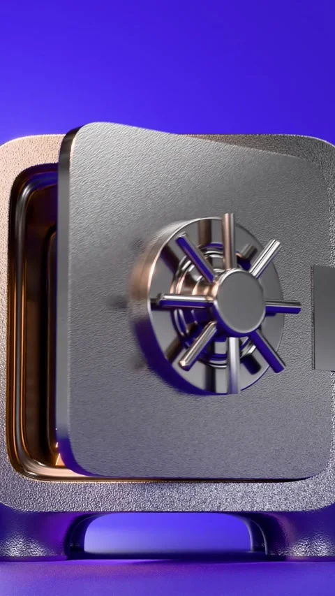  safe with gold Stock-Footage 301318255