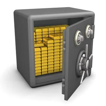 Safe gold Stockillustratie