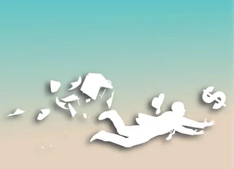 Safe hands cutout Stock Illustration