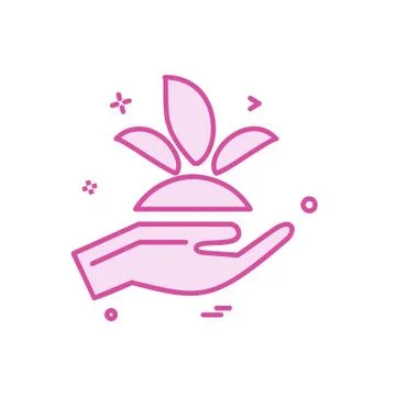 Safe hands icon design vector 스톡 일러스트