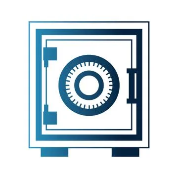Safe heavy box icon Illustrazione stock