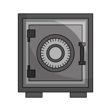 Safe heavy box icon Illustrazione stock