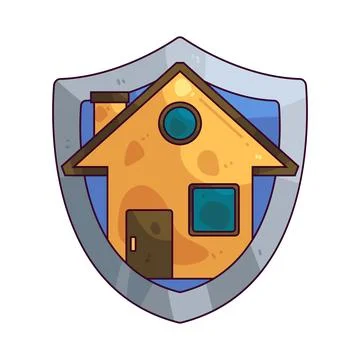 Safe home illustration Stock Illustration