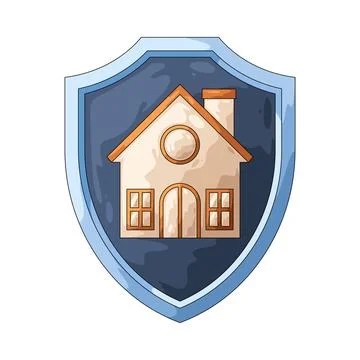 Safe home illustration Stock Illustration