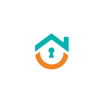 Safe House Logo Vector 스톡 일러스트