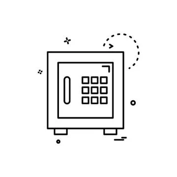 Safe icon design vector Stockillustratie