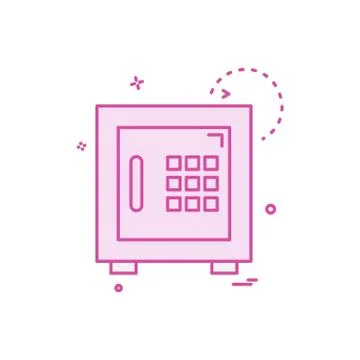 Safe icon design vector イラスト素材