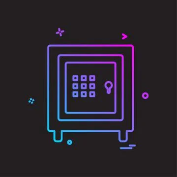 Safe icon design vector イラスト素材