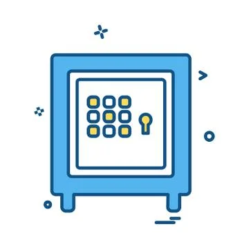 Safe icon design vector イラスト素材