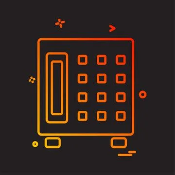 Safe icon design vector イラスト素材